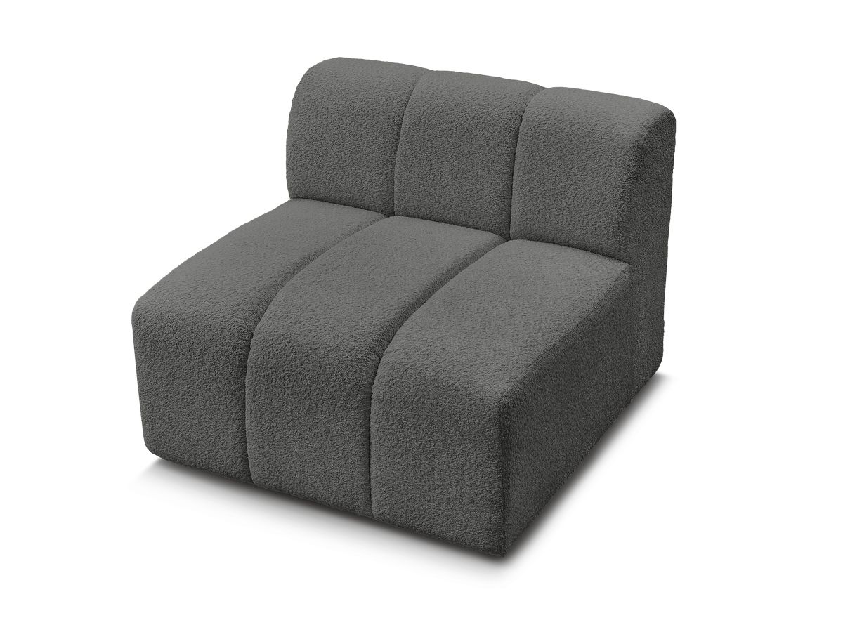 Chauffeuse 1 place pour canapé modulable ANNECY tissu bouclette