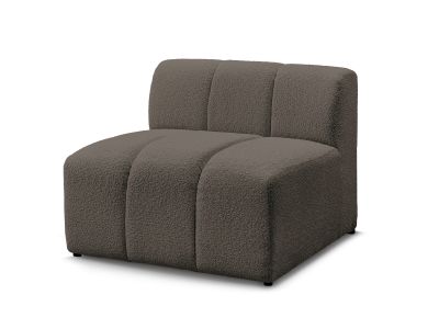 Chauffeuse 1 place pour canapé modulable ANNECY tissu bouclette