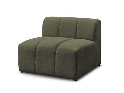 Chauffeuse 1 place pour canapé modulable ANNECY tissu bouclette
