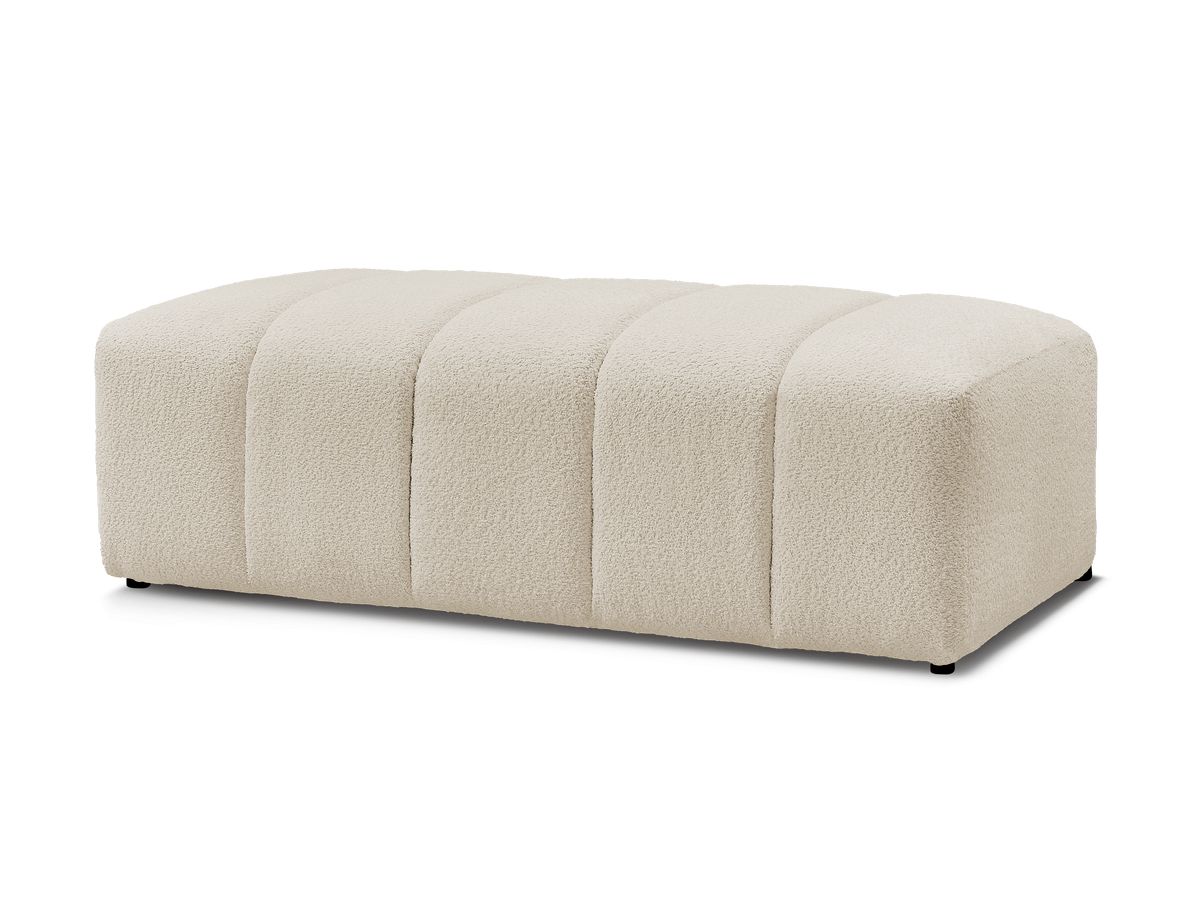 Pouf pour canapé modulable ANNECY tissu bouclette