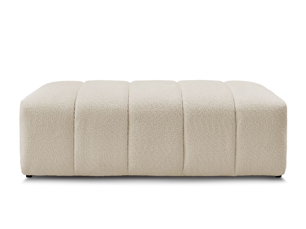 Pouf pour canapé modulable ANNECY tissu bouclette