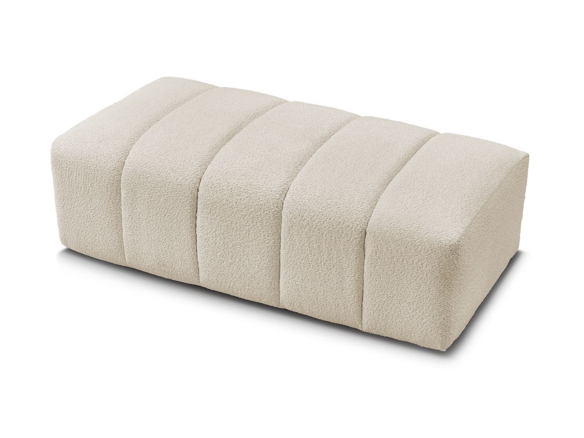 Pouf pour canapé modulable ANNECY tissu bouclette