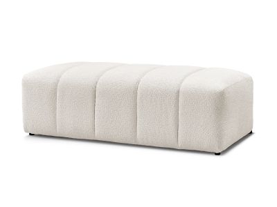 Pouf pour canapé modulable ANNECY tissu bouclette