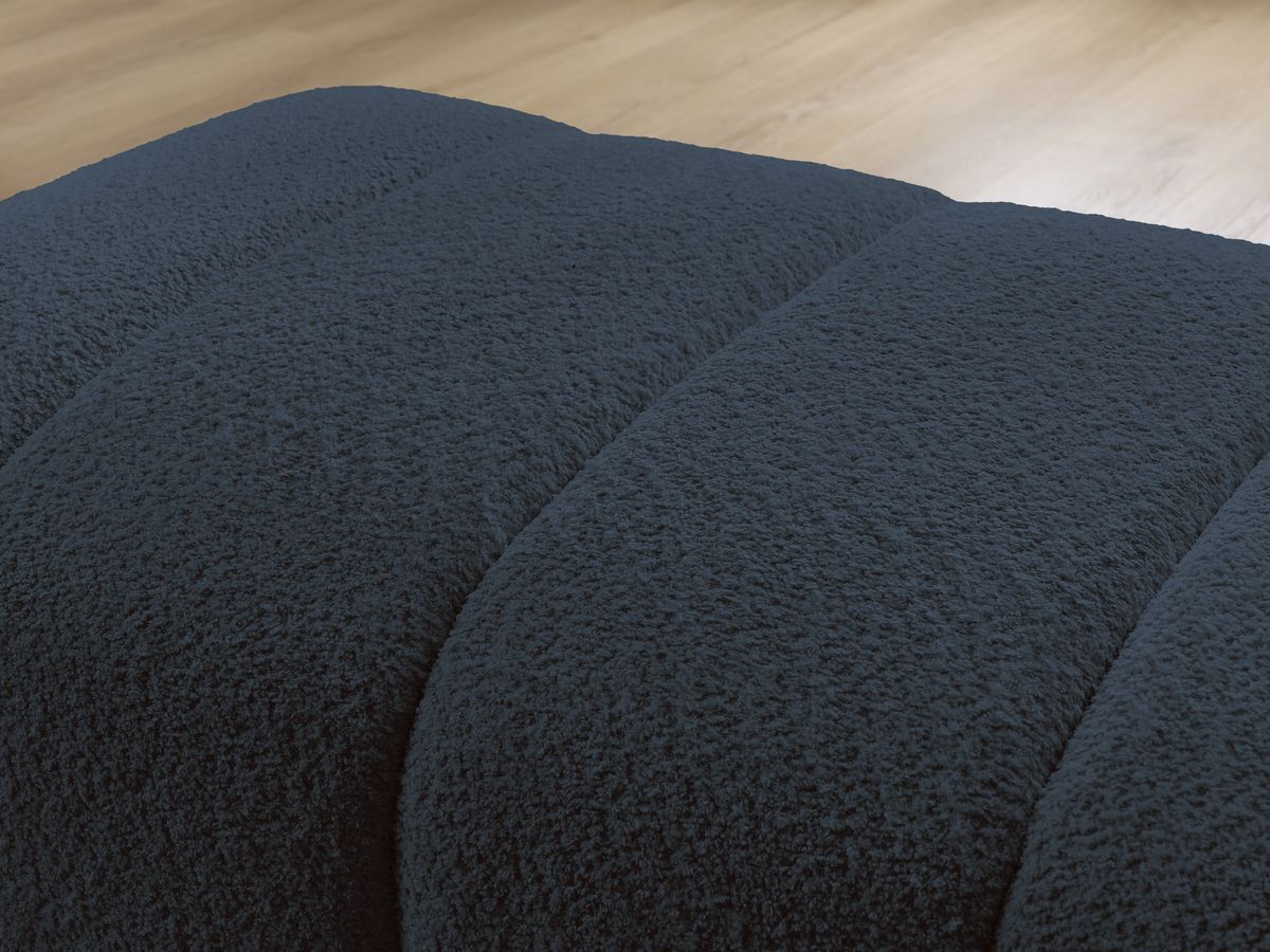 Pouf pour canapé modulable ANNECY tissu bouclette