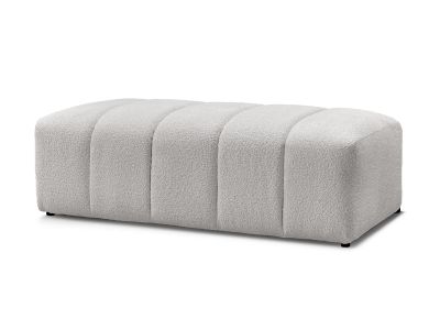 Pouf pour canapé modulable ANNECY tissu bouclette