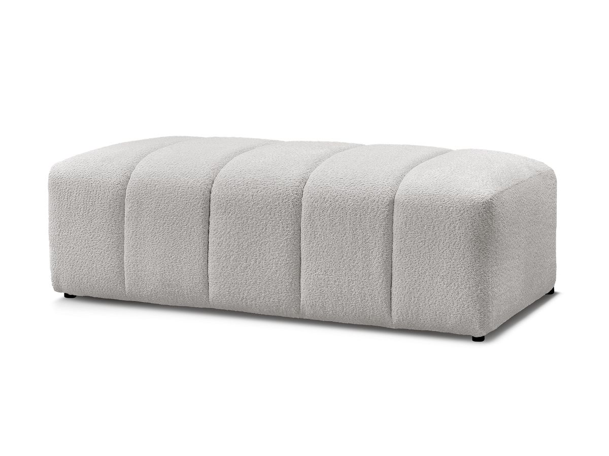 Pouf pour canapé modulable ANNECY tissu bouclette