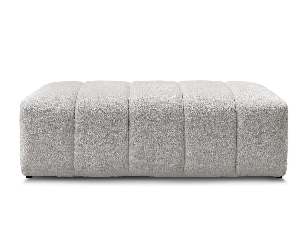 Pouf pour canapé modulable ANNECY tissu bouclette