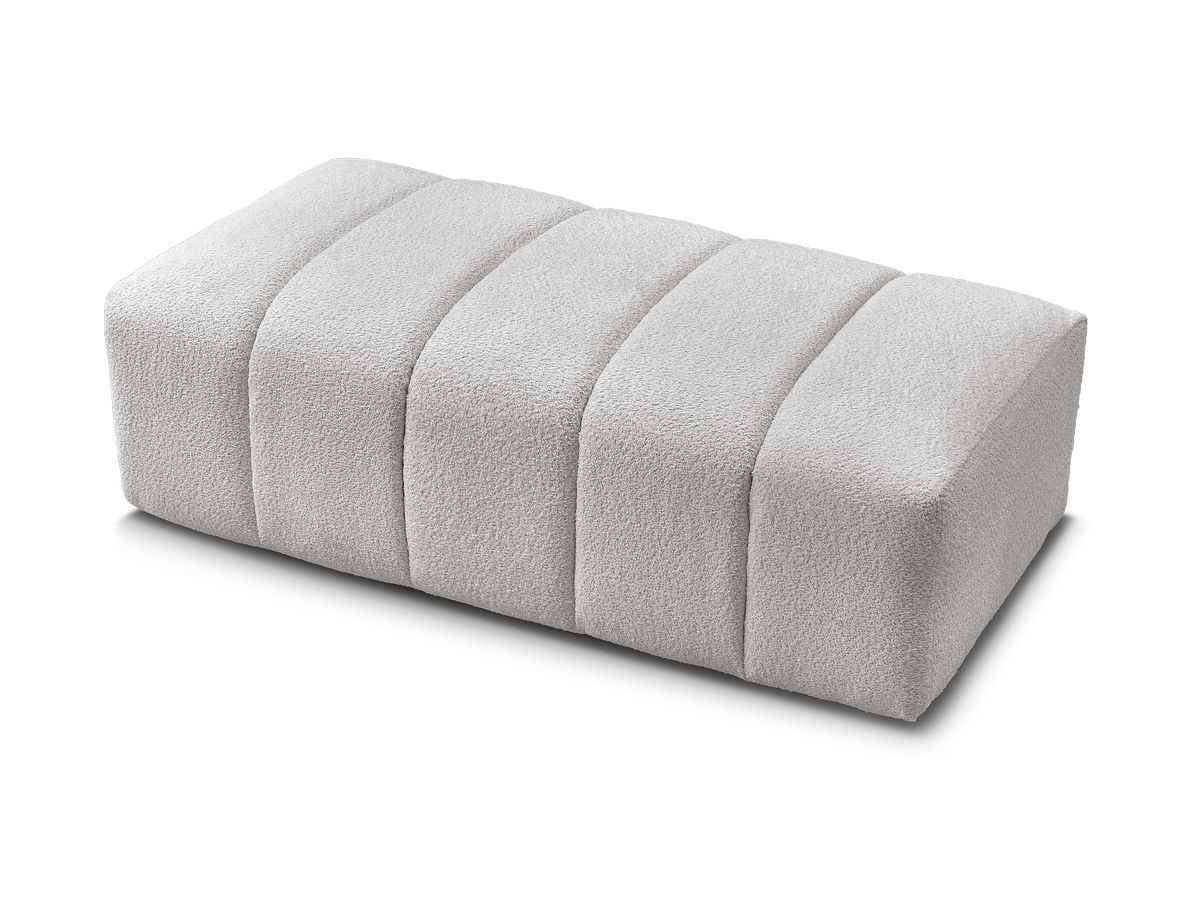Pouf pour canapé modulable ANNECY tissu bouclette