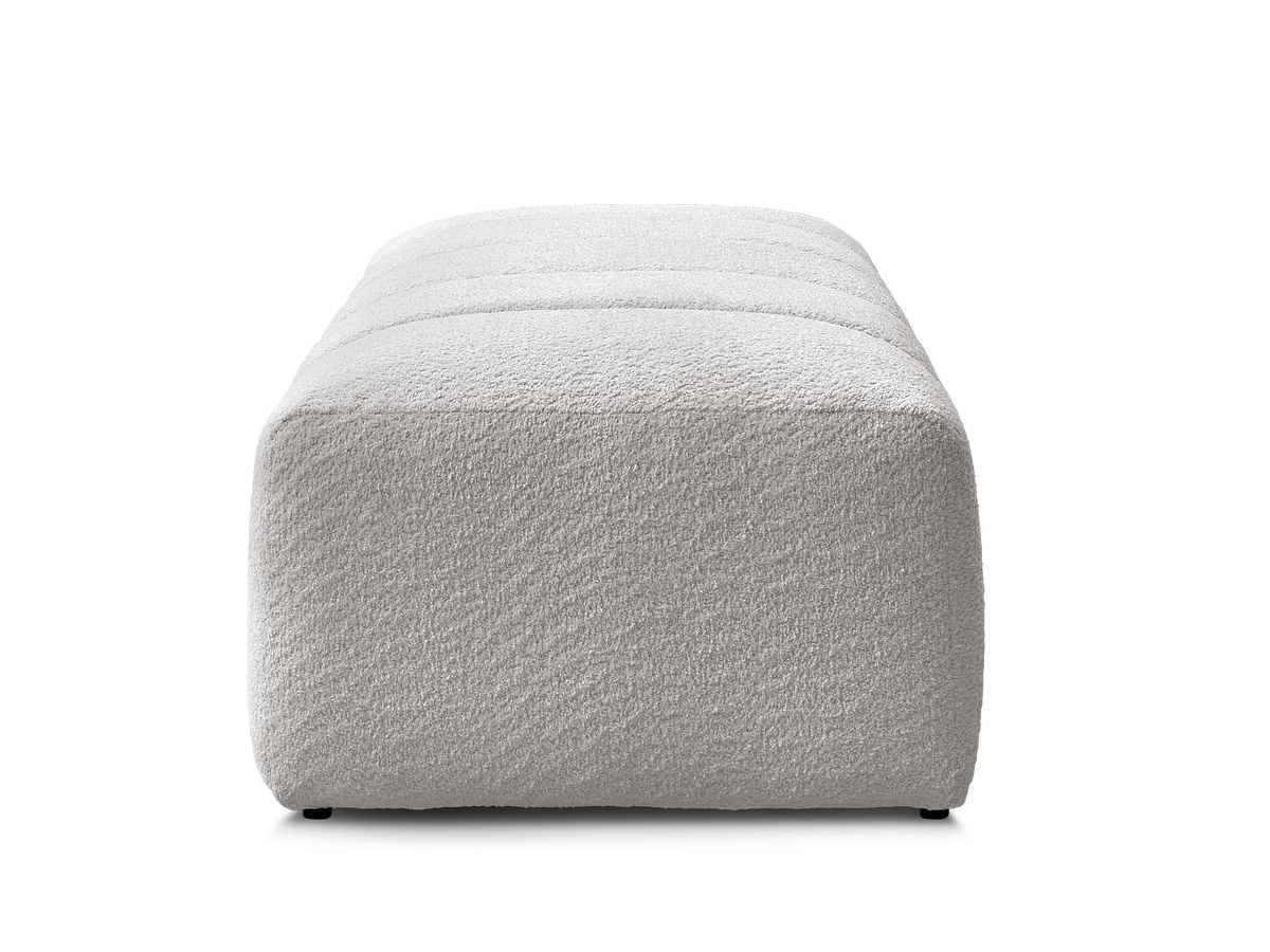 Pouf pour canapé modulable ANNECY tissu bouclette