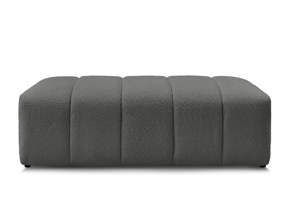 Pouf pour canapé modulable ANNECY tissu bouclette