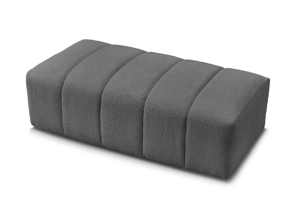 Pouf pour canapé modulable ANNECY tissu bouclette