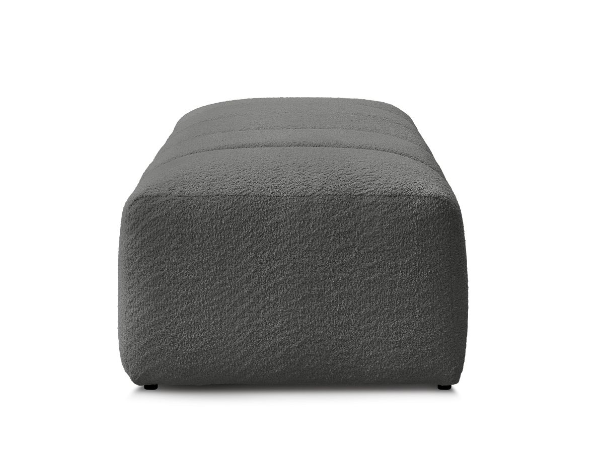 Pouf pour canapé modulable ANNECY tissu bouclette