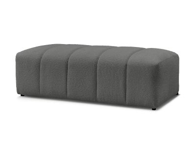 Pouf pour canapé modulable ANNECY tissu bouclette