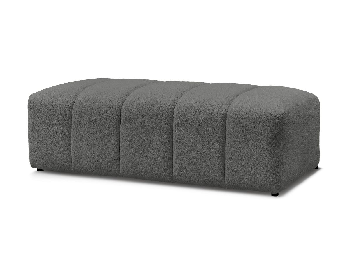 Pouf pour canapé modulable ANNECY tissu bouclette