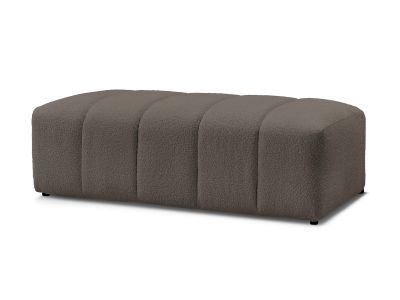 Pouf pour canapé modulable ANNECY tissu bouclette