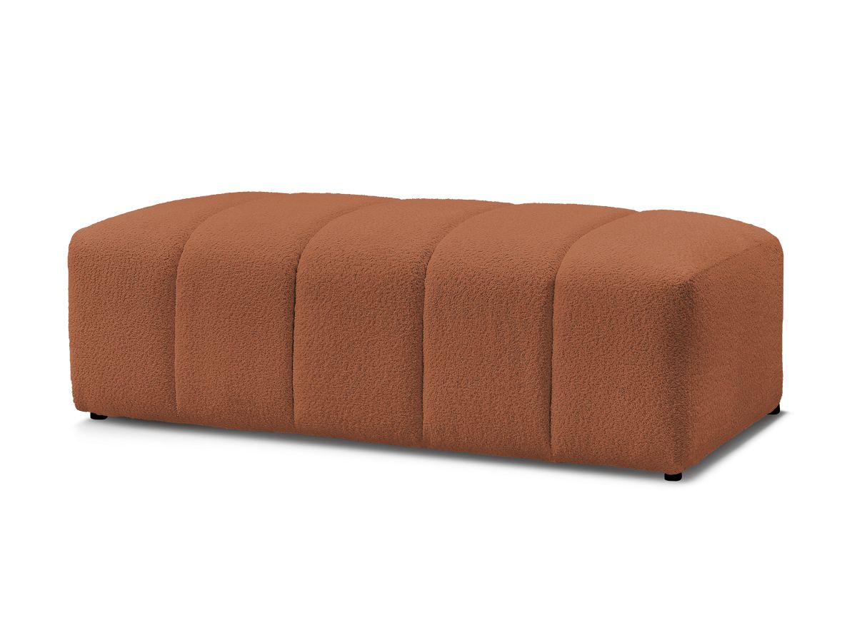 Pouf pour canapé modulable ANNECY tissu bouclette