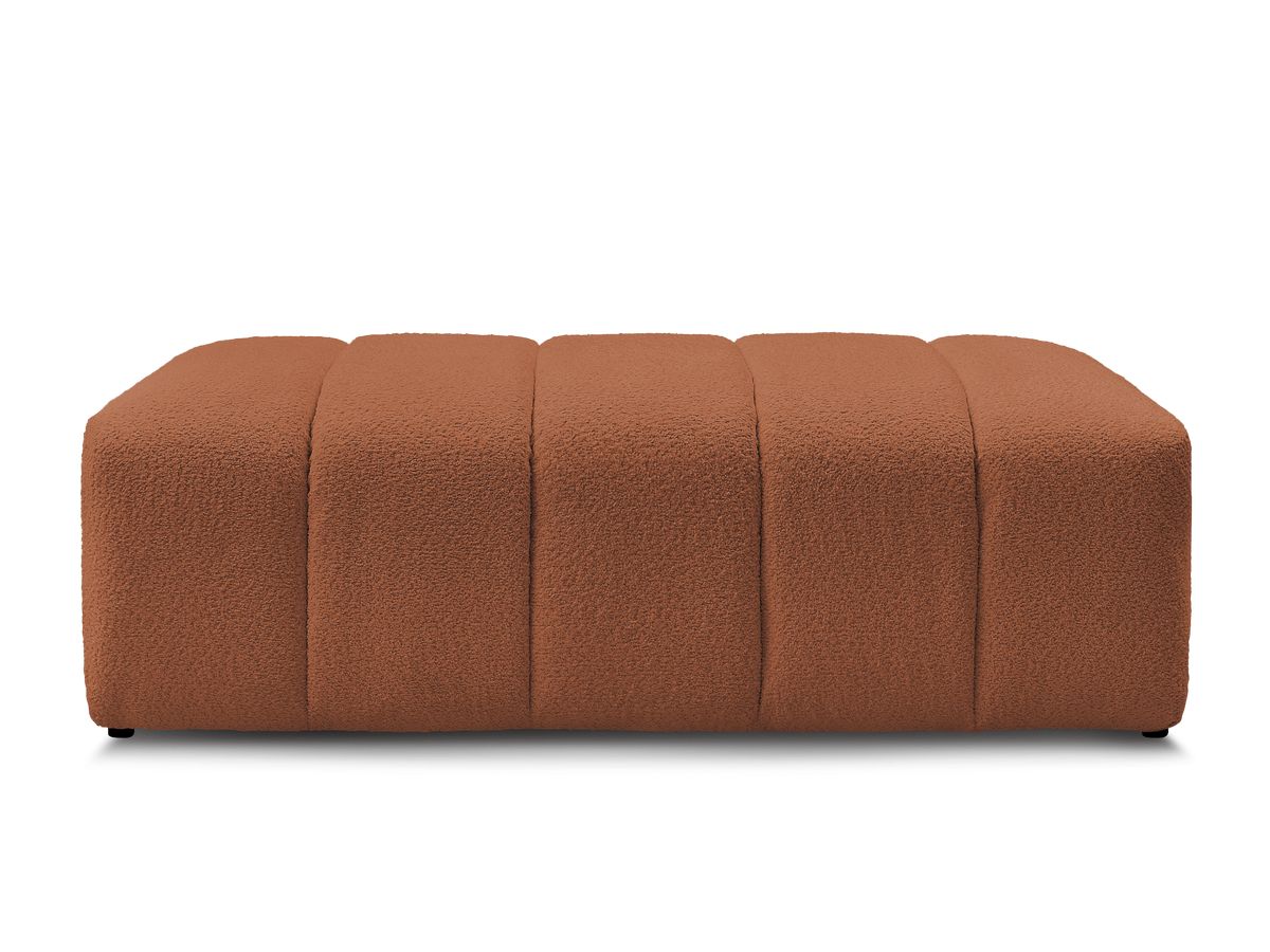 Pouf pour canapé modulable ANNECY tissu bouclette