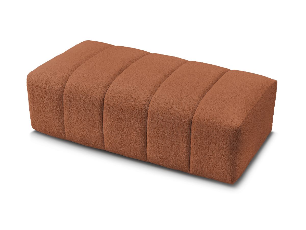 Pouf pour canapé modulable ANNECY tissu bouclette