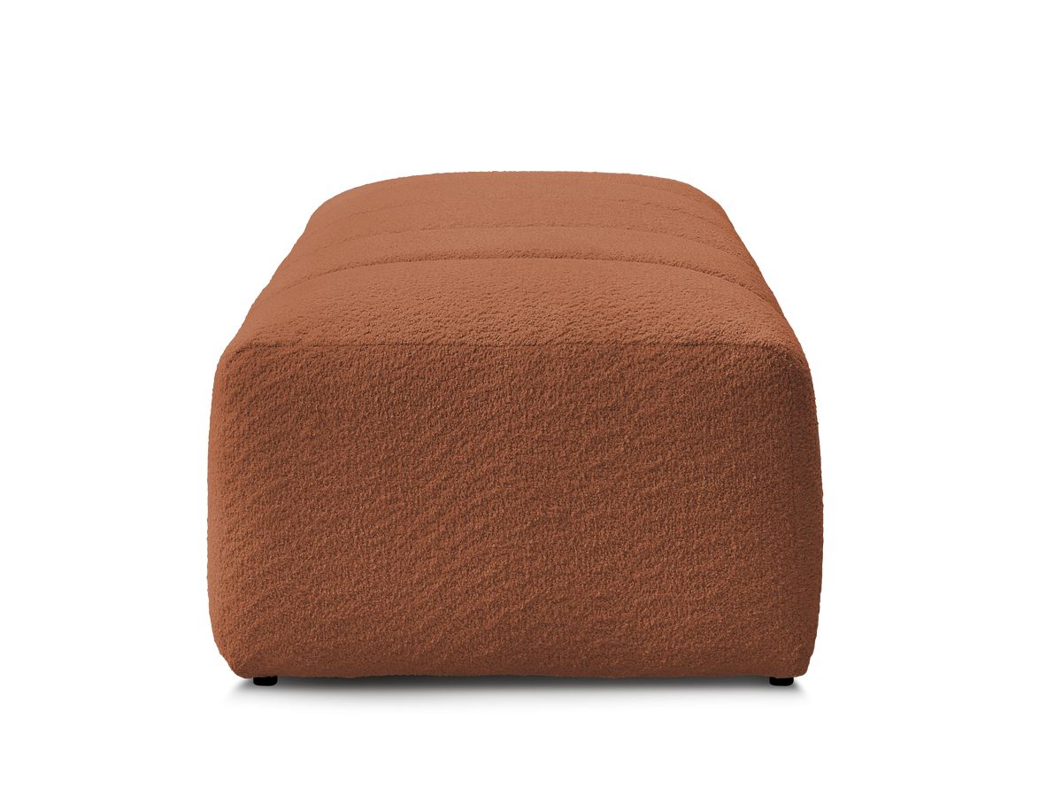 Pouf pour canapé modulable ANNECY tissu bouclette
