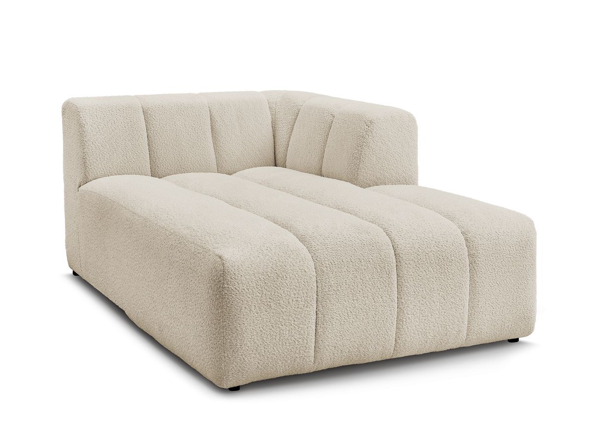 Chaise longue voor modulaire bank ANNECY badstof