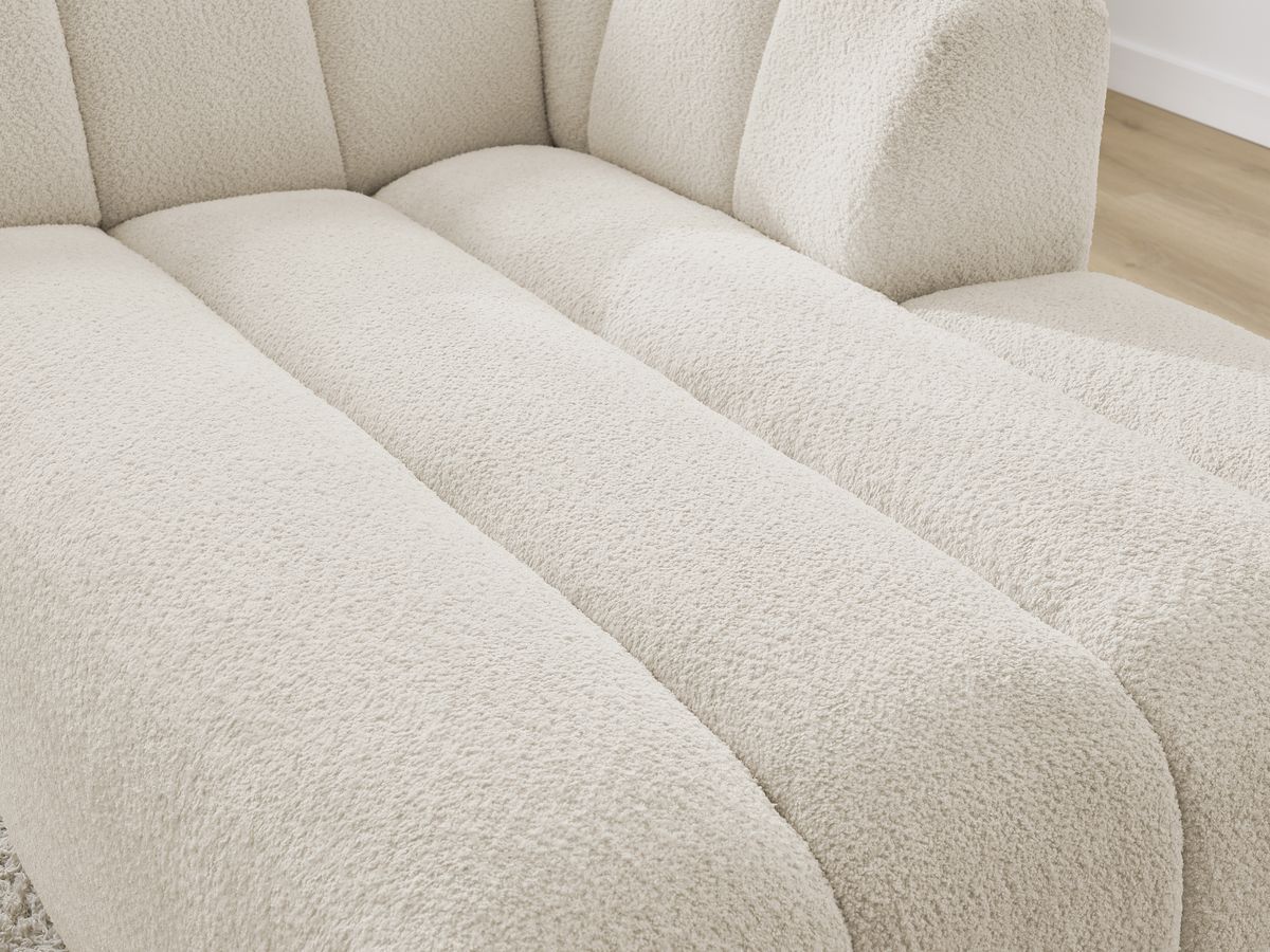 Chaise longue voor modulaire bank ANNECY badstof