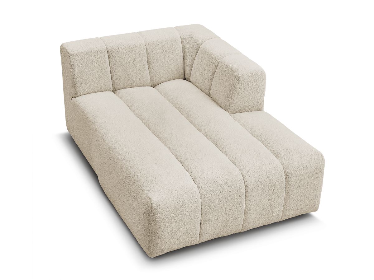 Chaise longue voor modulaire bank ANNECY badstof