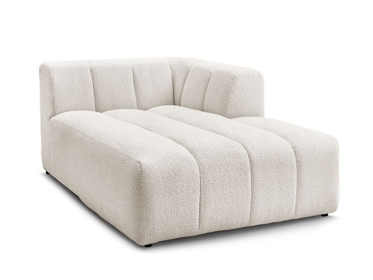 Chaise longue voor modulaire bank ANNECY badstof