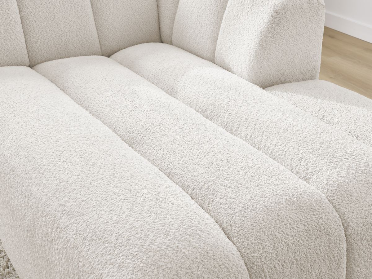 Chaise longue voor modulaire bank ANNECY badstof
