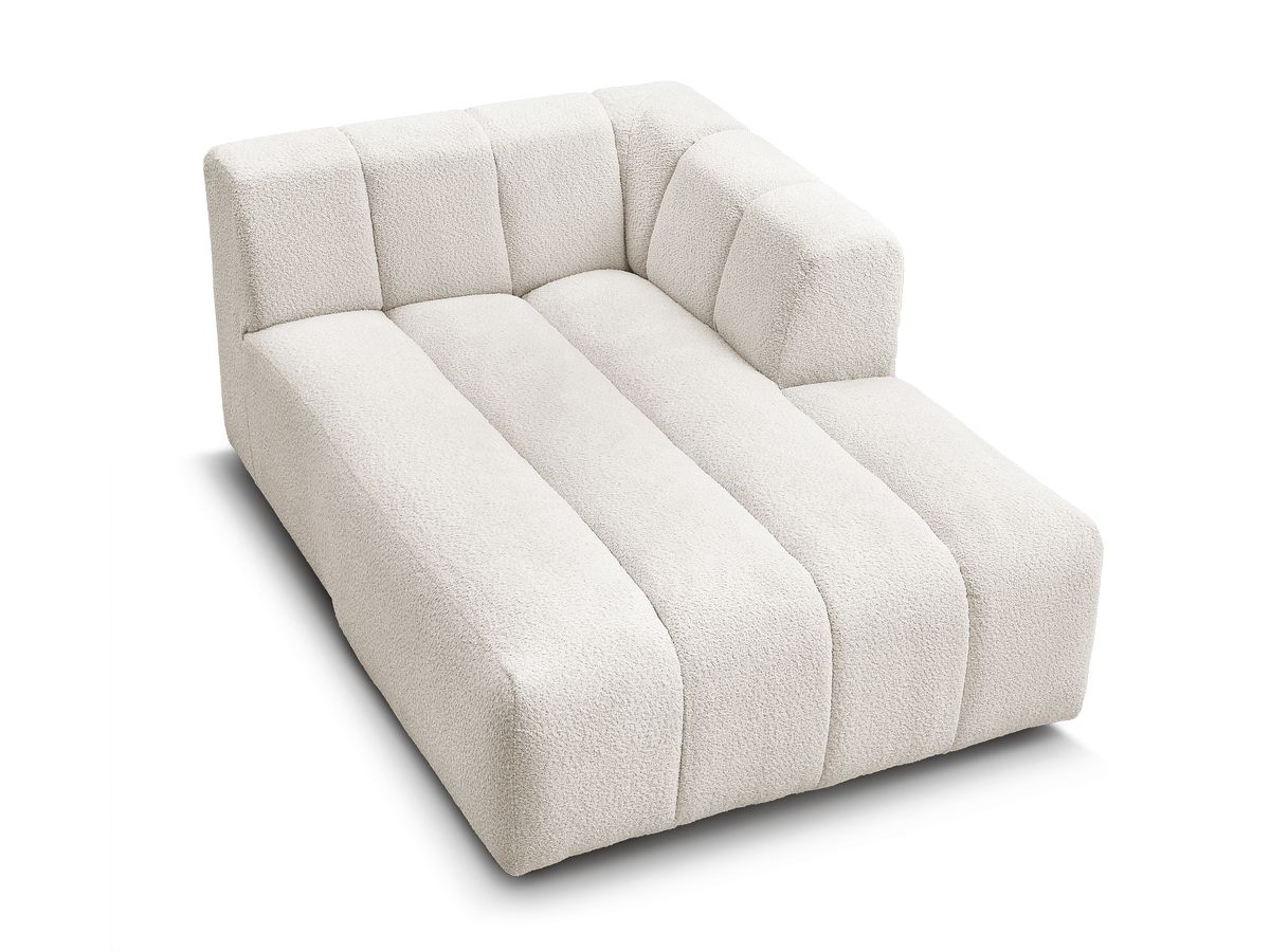 Chaise longue voor modulaire bank ANNECY badstof
