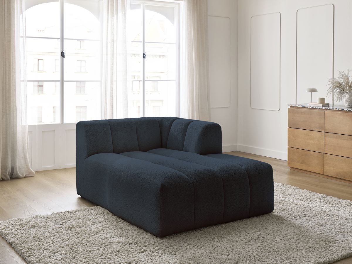 Chaise longue voor modulaire bank ANNECY badstof