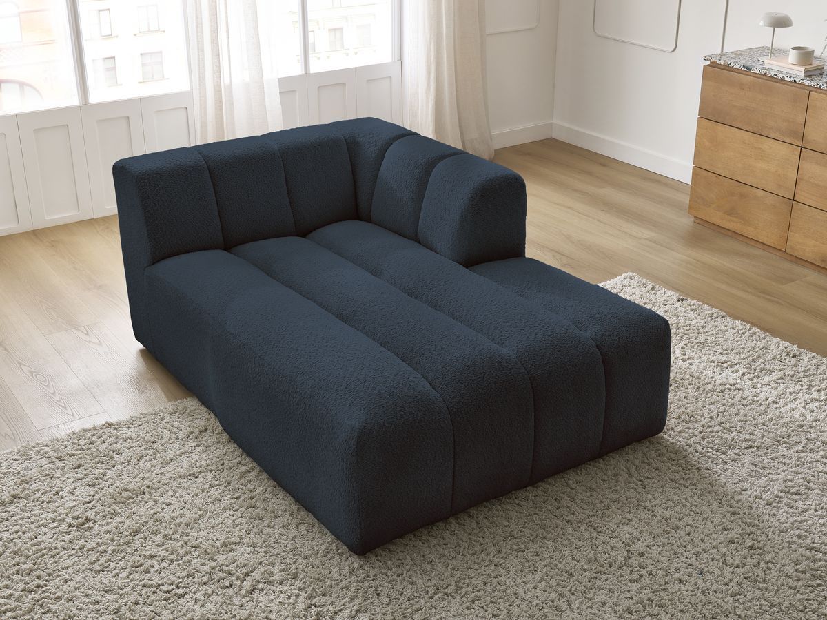 Chaise longue voor modulaire bank ANNECY badstof