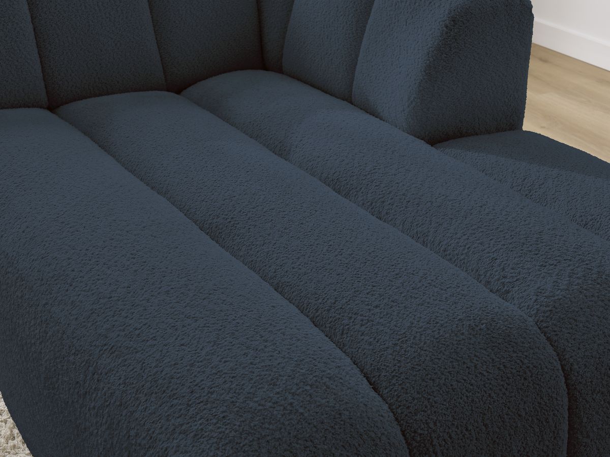 Chaise longue voor modulaire bank ANNECY badstof