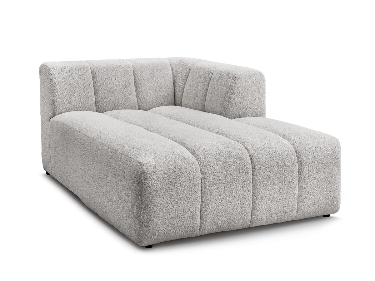 Chaise longue voor modulaire bank ANNECY badstof