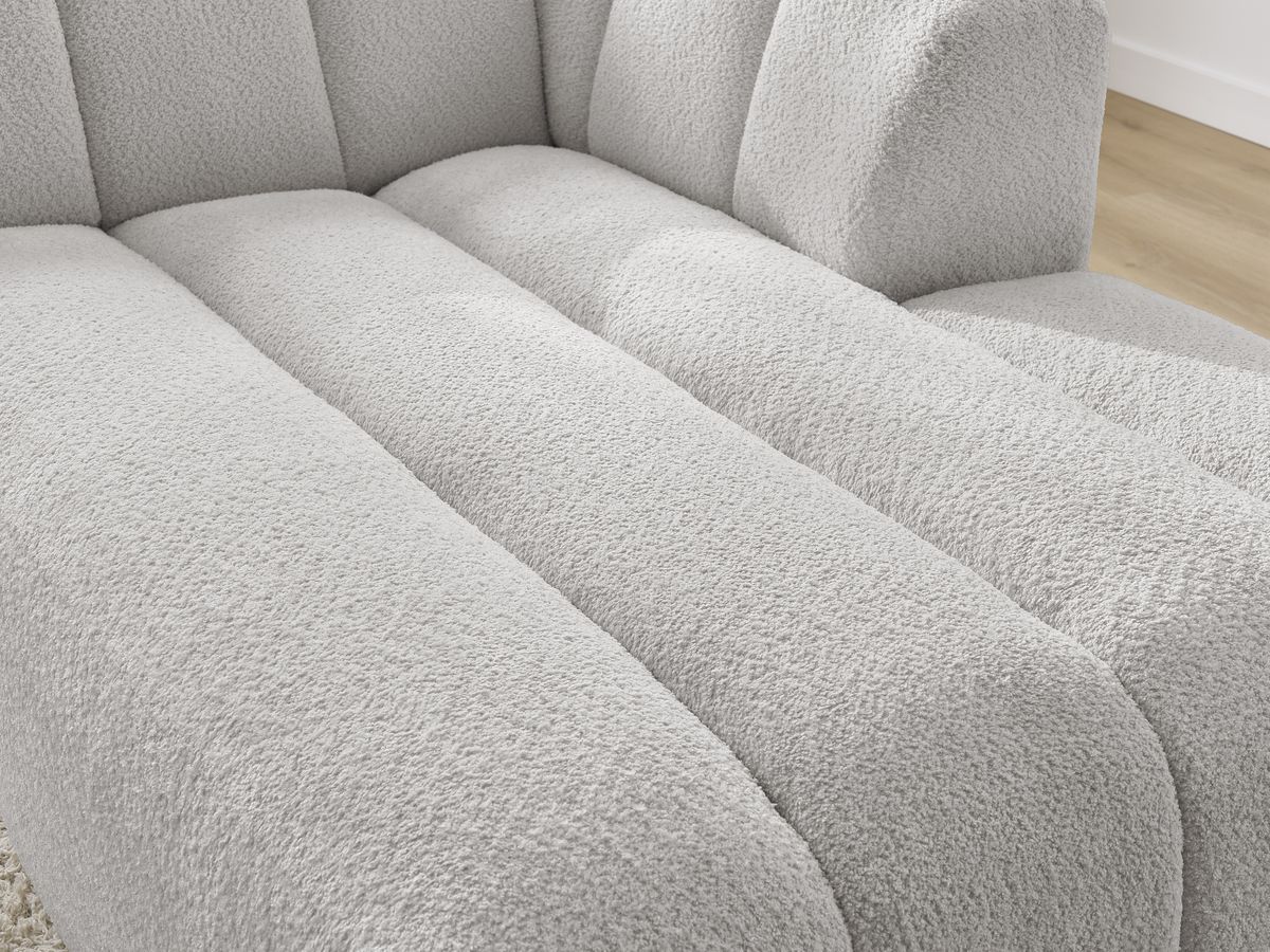 Chaise longue voor modulaire bank ANNECY badstof