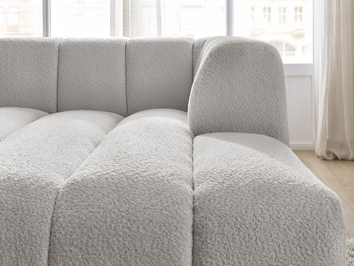 Chaise longue voor modulaire bank ANNECY badstof