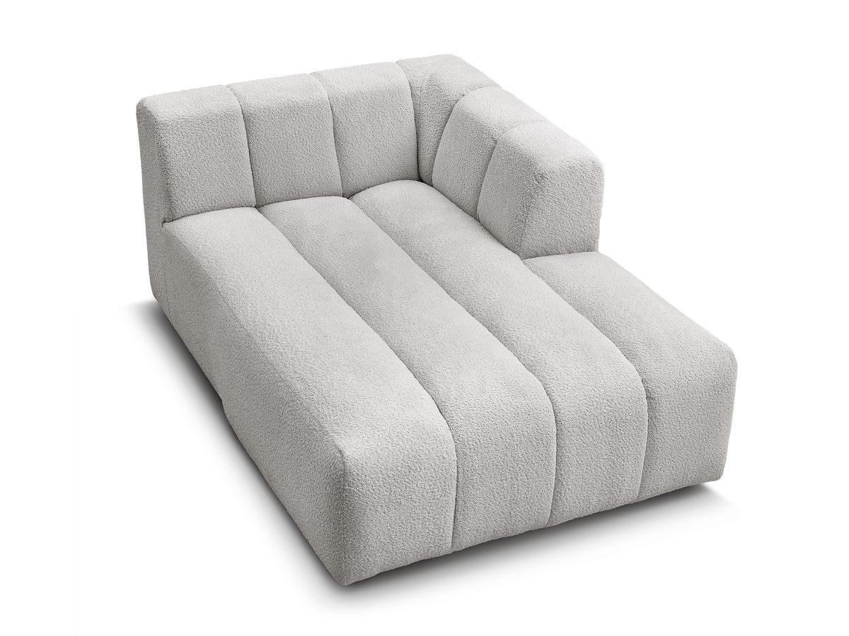 Chaise longue voor modulaire bank ANNECY badstof