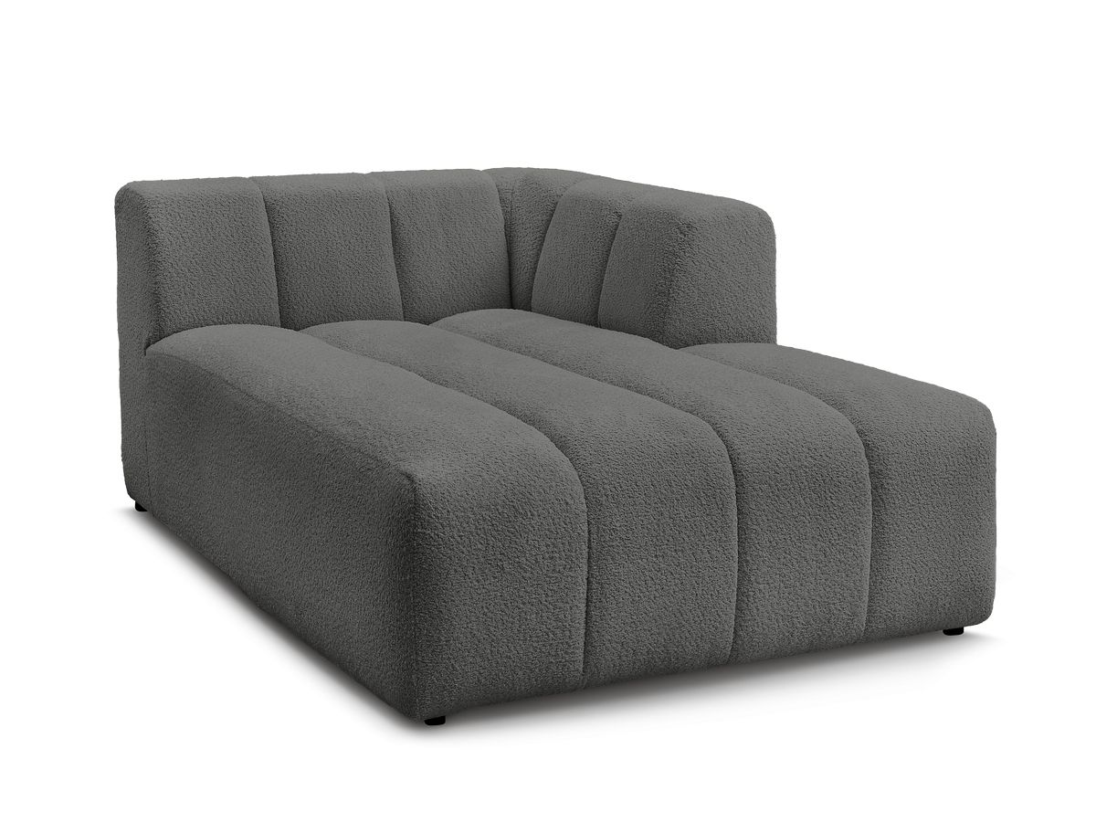 Chaise longue voor modulaire bank ANNECY badstof