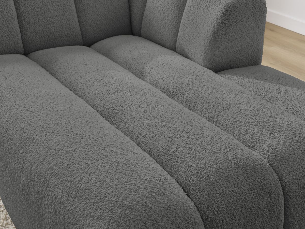 Chaise longue voor modulaire bank ANNECY badstof