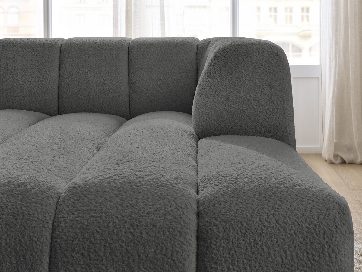 Chaise longue voor modulaire bank ANNECY badstof