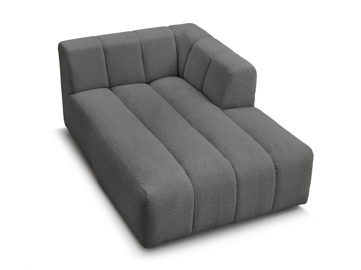 Chaise longue voor modulaire bank ANNECY badstof