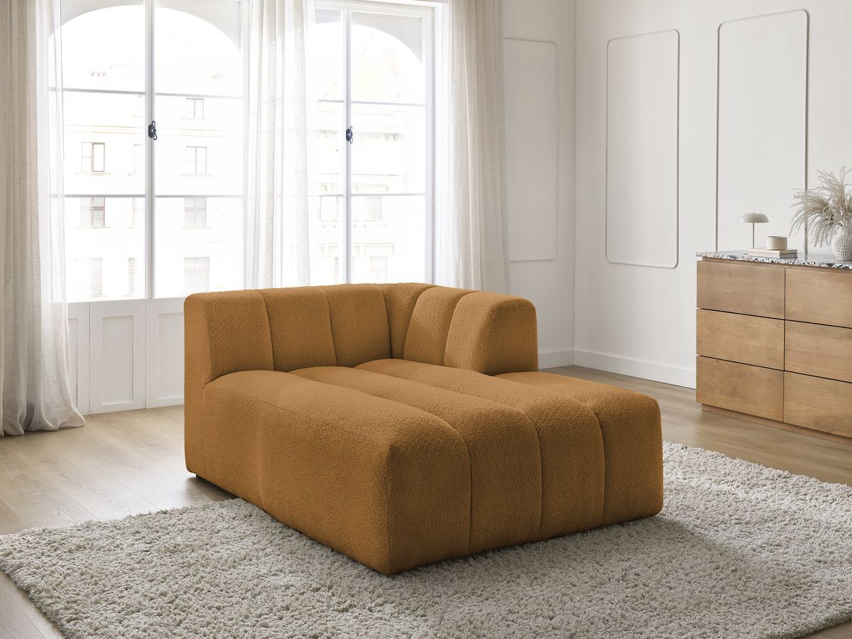 Chaise longue voor modulaire bank ANNECY badstof