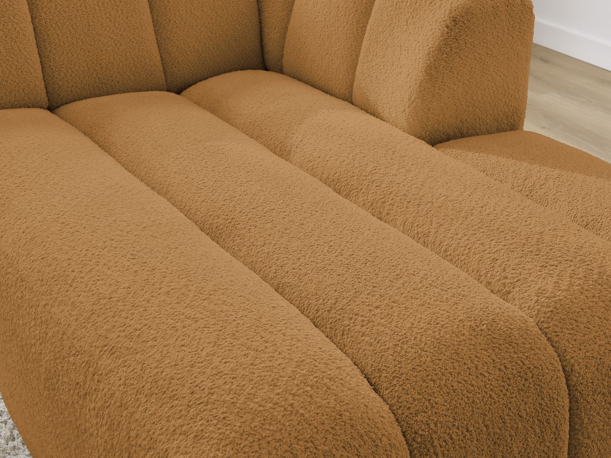 Chaise longue voor modulaire bank ANNECY badstof
