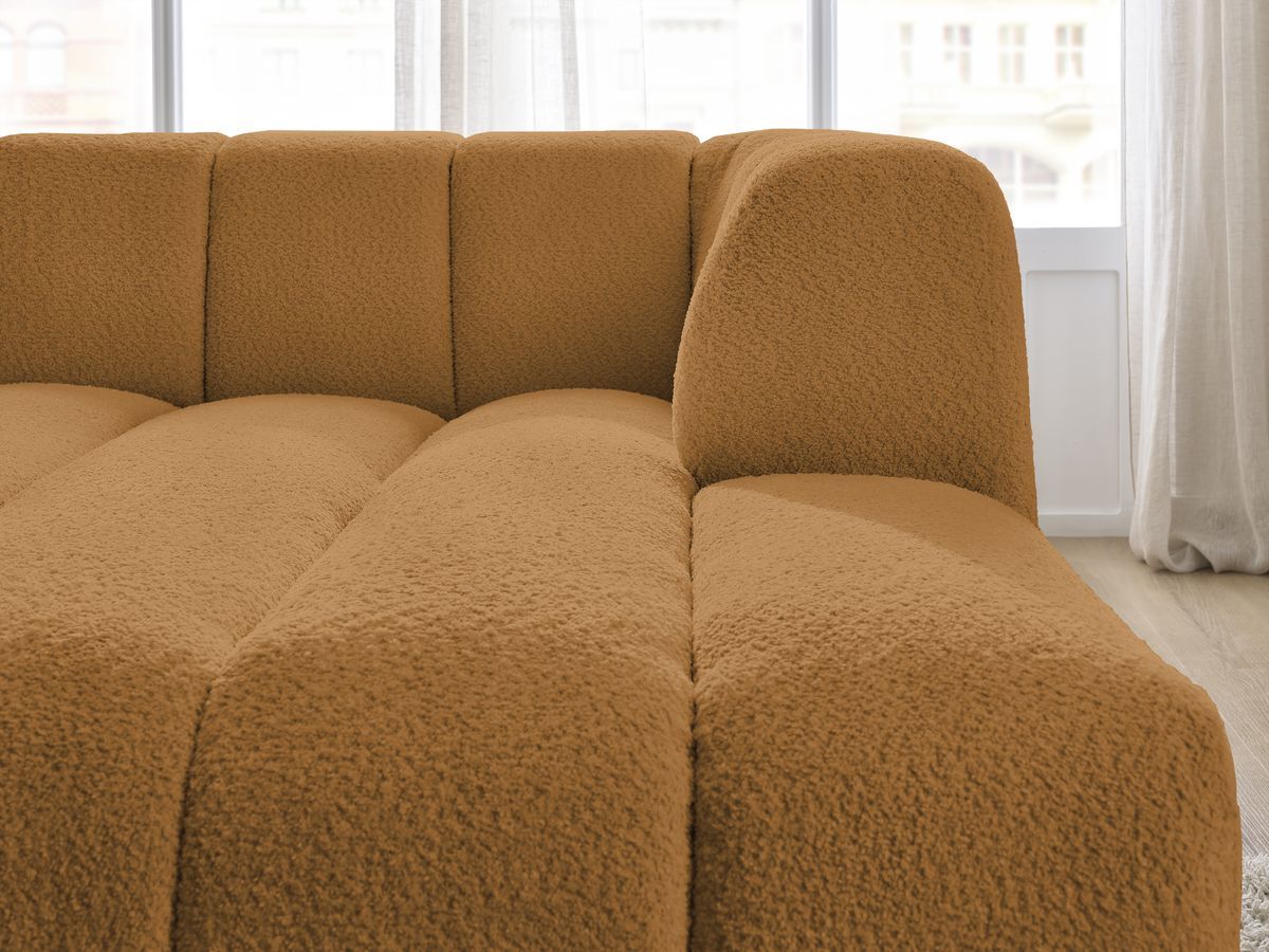 Chaise longue voor modulaire bank ANNECY badstof