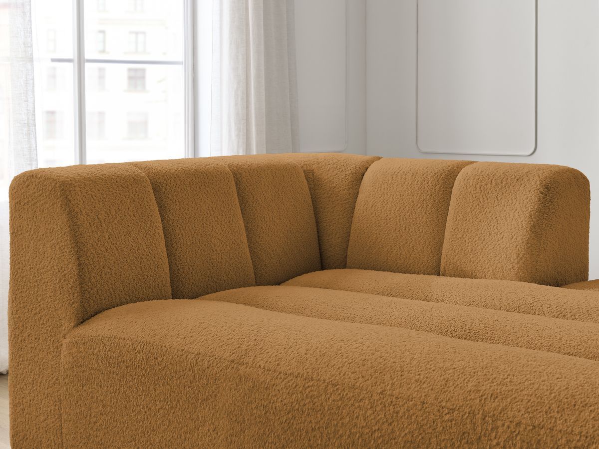 Chaise longue voor modulaire bank ANNECY badstof