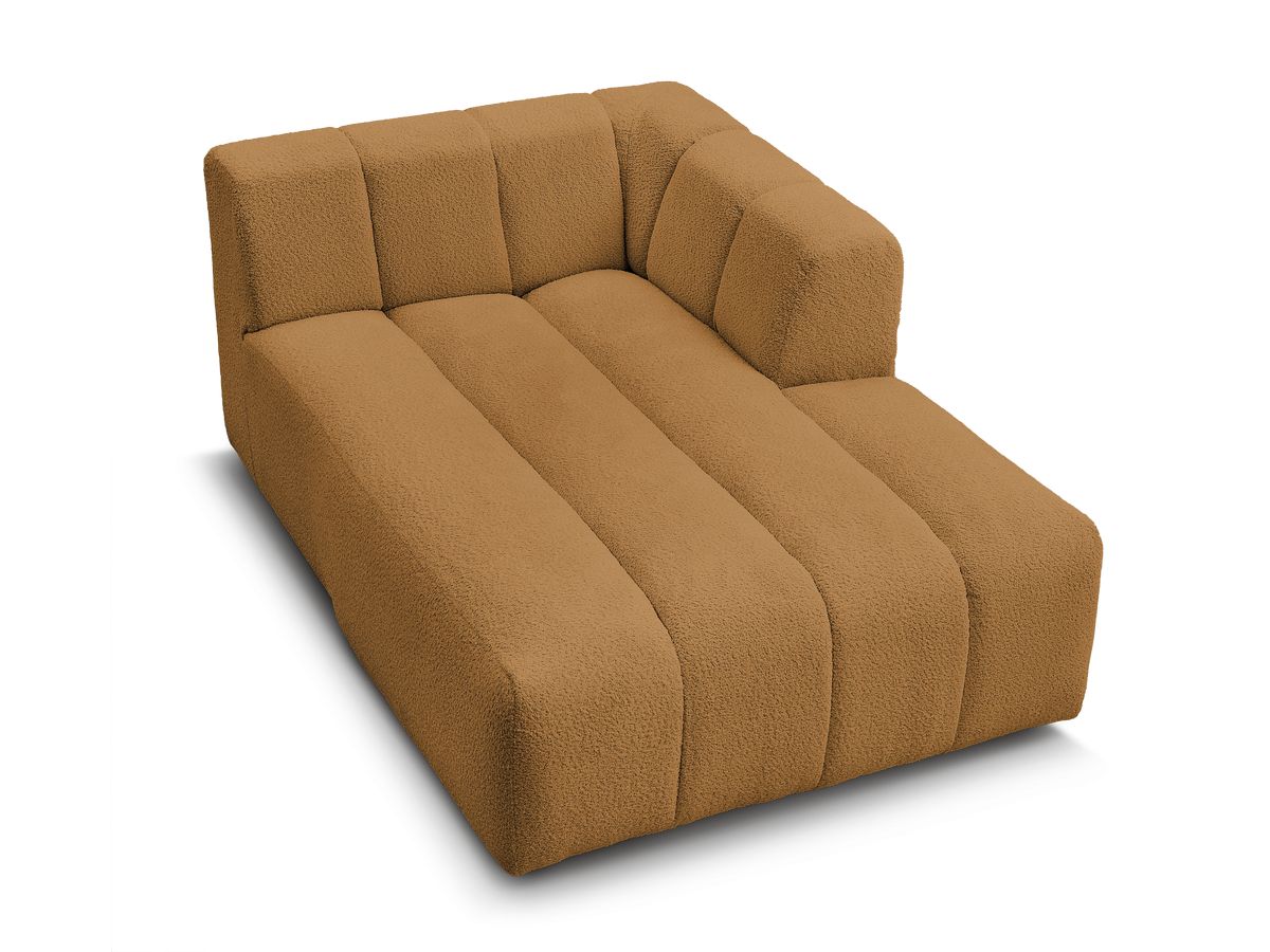 Chaise longue voor modulaire bank ANNECY badstof