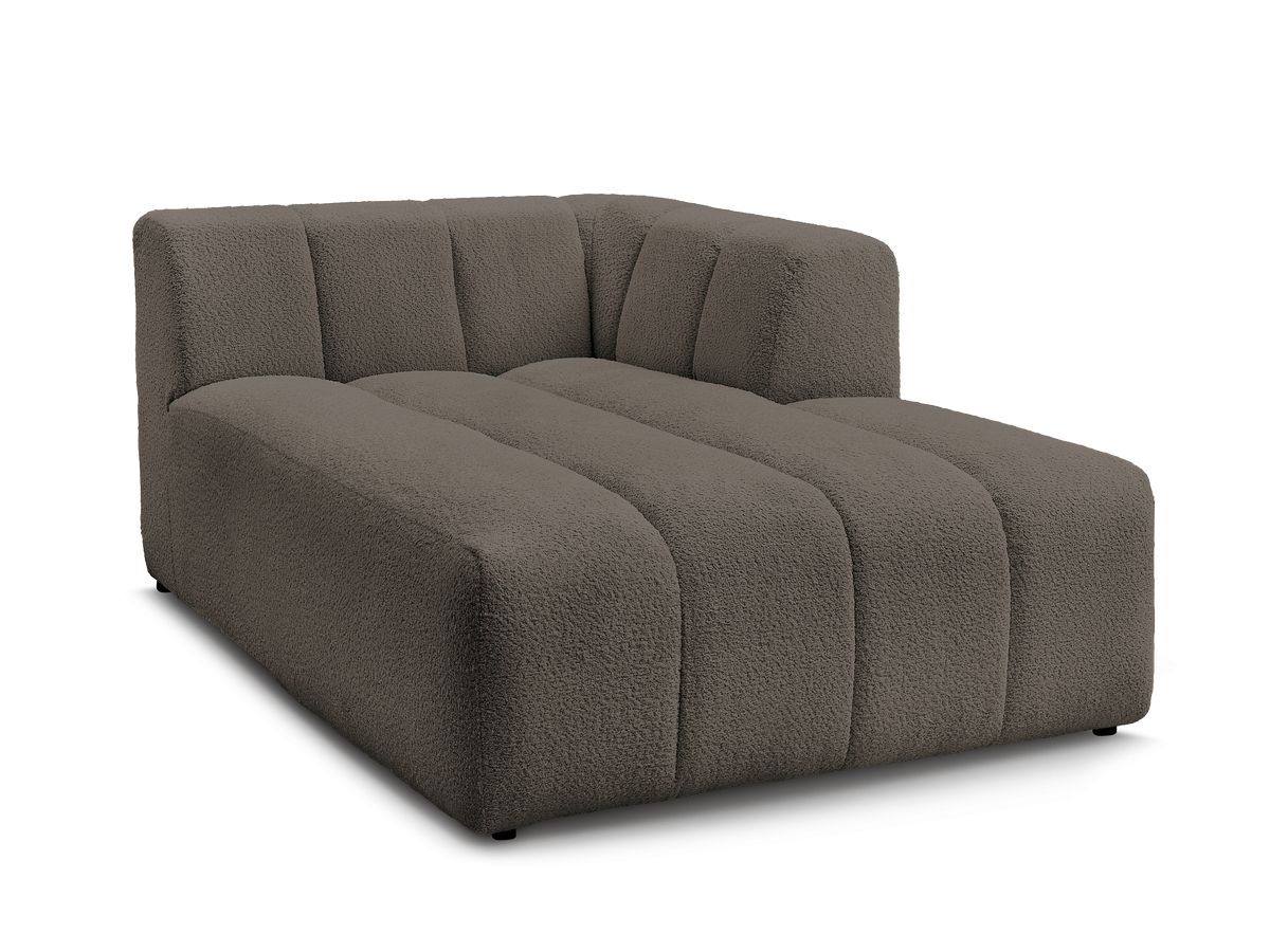 Chaise longue voor modulaire bank ANNECY badstof
