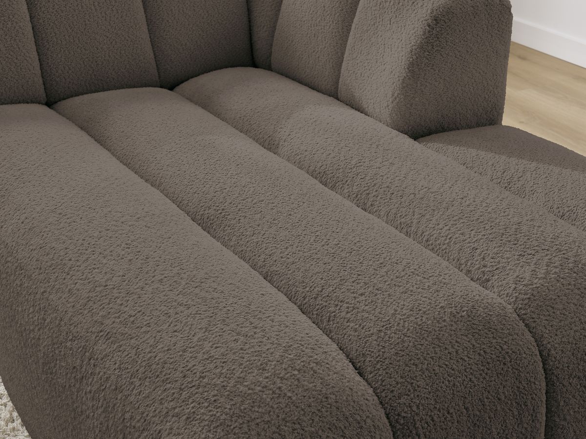 Chaise longue voor modulaire bank ANNECY badstof