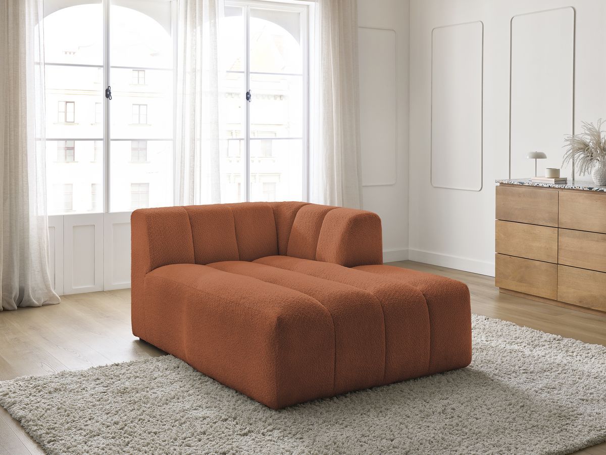 Chaise longue voor modulaire bank ANNECY badstof