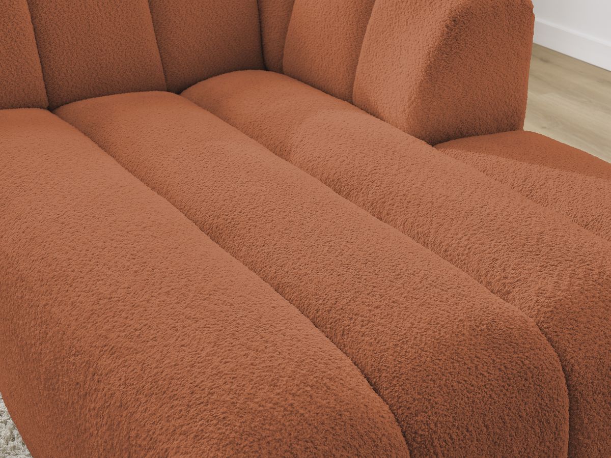 Chaise longue voor modulaire bank ANNECY badstof