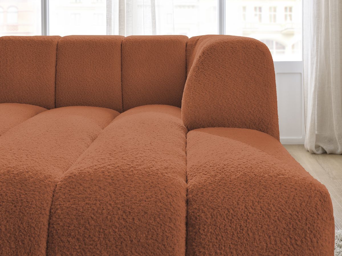 Chaise longue voor modulaire bank ANNECY badstof